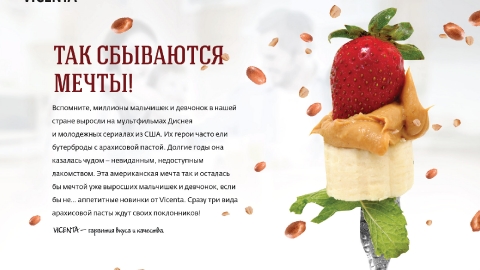 Разработка презентации арахисовой пасты Vicenta для компании SinkoGroup Разработка презентации арахисовой пасты Vicenta для компании SinkoGroup